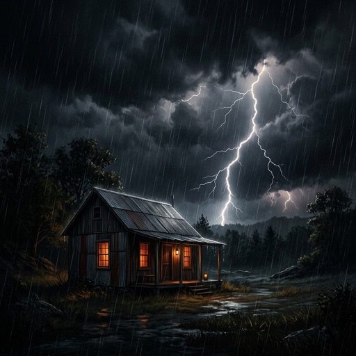 Thunderstorm on a tin roof